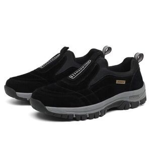 Cathalem Slip On Faux Suede Walking Shoes Outdooor Men’s 7 Black